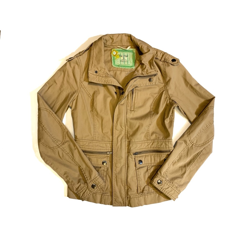 Vintage Free People Tan Khaki Jacket
